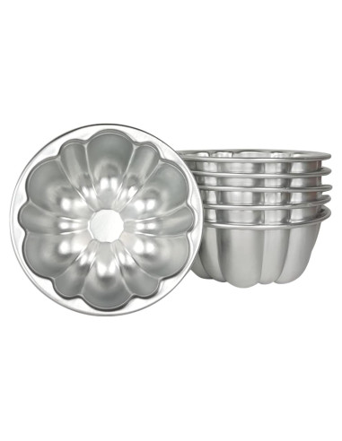 Moldes para Cupcake Weilan 6 Piezas Aluminio Antiadherente