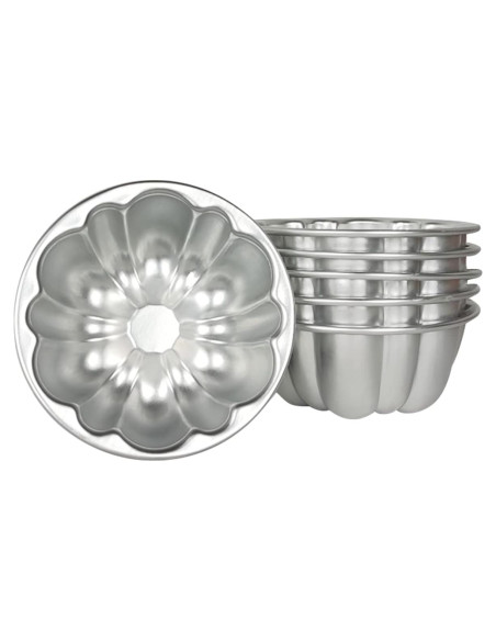 Moldes para Cupcake Weilan 6 Piezas Aluminio Antiadherente