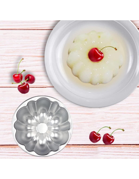 Moldes para Cupcake Weilan 6 Piezas Aluminio Antiadherente