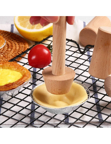 Tamper de Tarta de Madera Xinjincang Doble Cara 2.54 cm