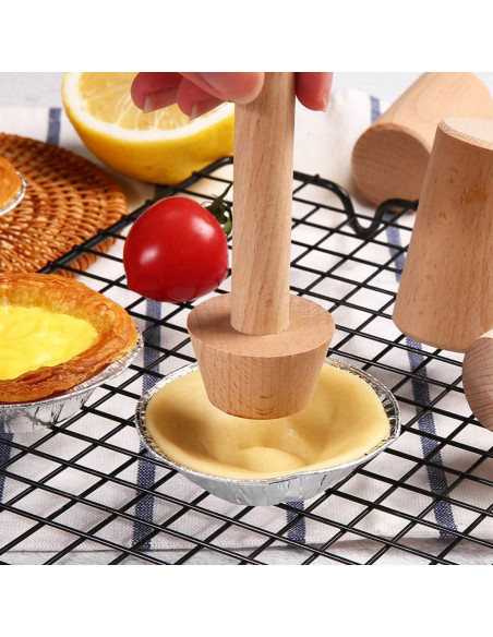 Tamper de Tarta de Madera Xinjincang Doble Cara 2.54 cm