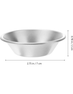 25 Moldes para Tartas de Huevo Hemoton Aluminio Antiadherente 2