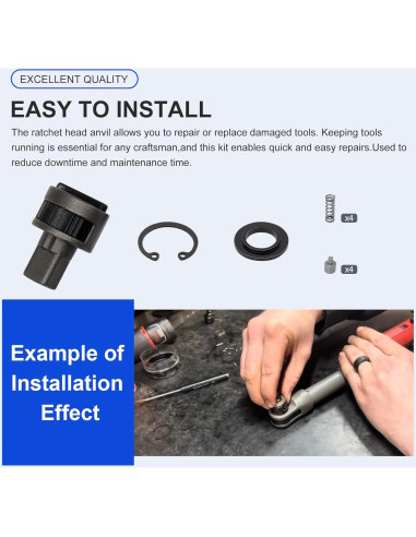 Cabezal de Carraca 3/8" Laofudech 42-06-1030 Compatible Milwaukee