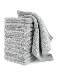 Paños de Cocina FGSAEOR Microfibra 12 Piezas Gris