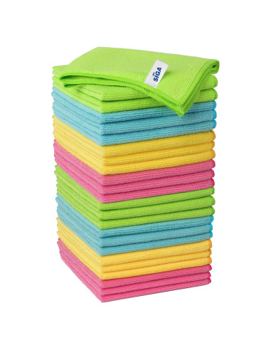 Paño de Microfibra de Limpieza MR.SIGA 24 Unidades 32x32 cm