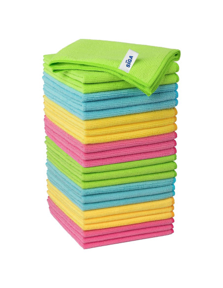 Paño de Microfibra de Limpieza MR.SIGA 24 Unidades 32x32 cm