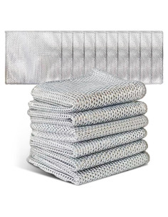 EytGva 10 Paños de Limpieza de Alambre Metálico 19,81 cm
