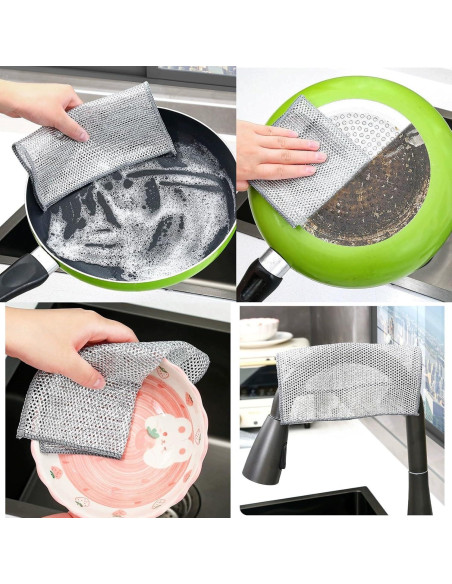 12 Paños de Cocina Multifuncionales Werduoland 20 cm