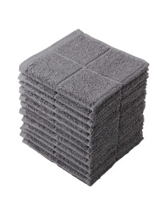 Paños de Cocina Glynniss 100% Algodón 12 Piezas Gris