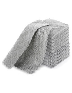 10 Trapos de Cocina Genérico 20x20 cm y 25x25 cm Reutilizables