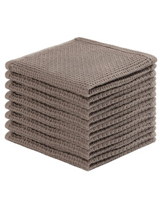 Paños de Cocina de Algodón Joybest, 8 Toallas 30x30 cm