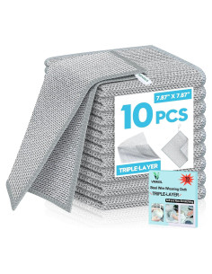 10 Paños de Alambre Sin Rayones VMKBL 20x20 cm Multiusos