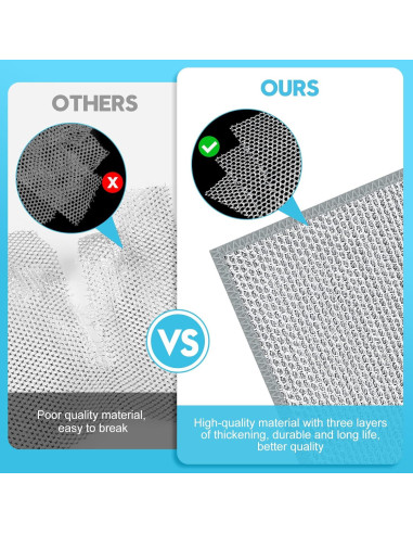 10 Paños de Alambre Sin Rayones VMKBL 20x20 cm Multiusos