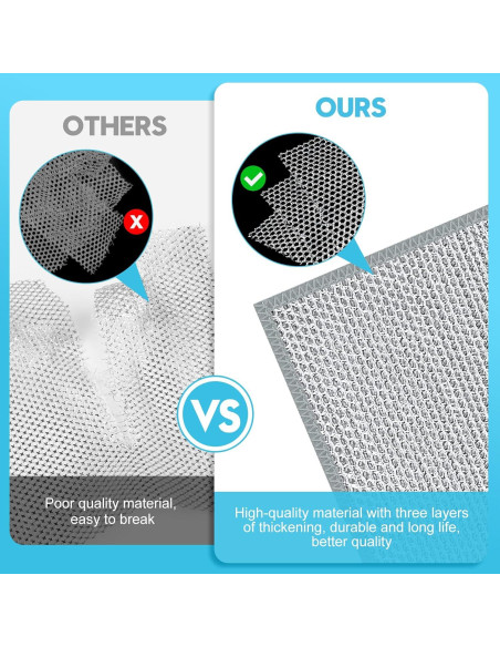 10 Paños de Alambre Sin Rayones VMKBL 20x20 cm Multiusos