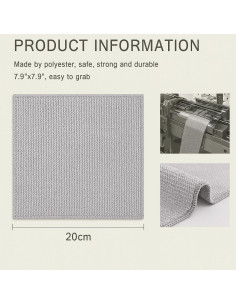 10 Trapos de Lavado de Platos Genérico Doble Cara Acero Inoxidable 2