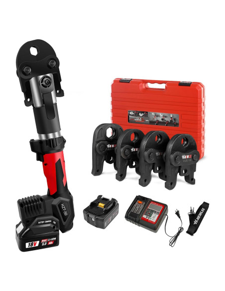 Crimpadora de Cobre HHEWLEE HZT-50B 4 Mandíbulas 42KN
