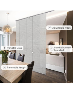 Persianas Verticales Ajustables GoDear 86x96 cm Mármol 2