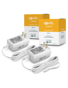 Cargador Somfy 2-Pack para Persianas y Cortinas Motorizadas