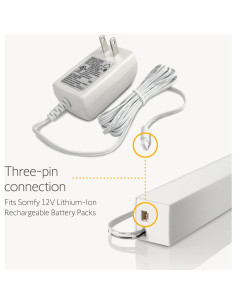 Cargador Somfy 2-Pack para Persianas y Cortinas Motorizadas 2