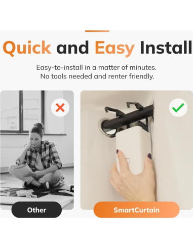 Cortina Inteligente RYSE Motorizada para Ventanas 0.83 kg