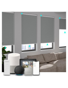 Persianas Blackout Automáticas Changshade Motorizadas Gris