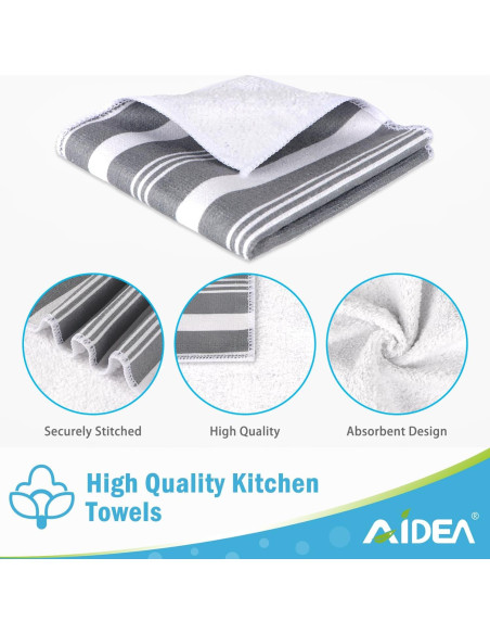 Toallas de Cocina AIDEA Microfibra 27,94 cm 8 Unidades
