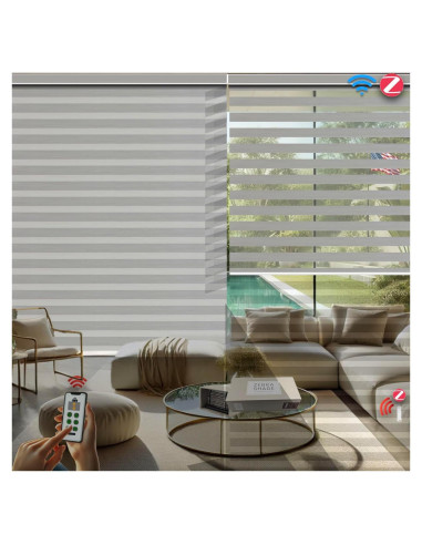 Persianas Zebra HILADUO 50,8x25,4cm Control Remoto Zigbee