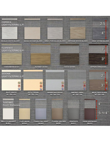 Persianas Zebra HILADUO 50,8x25,4cm Control Remoto Zigbee