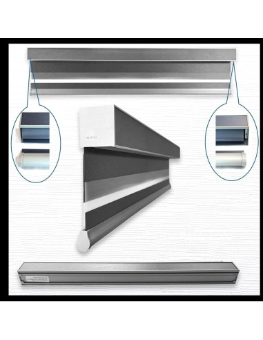 Persianas Zebra HILADUO 50,8x25,4cm Control Remoto Zigbee