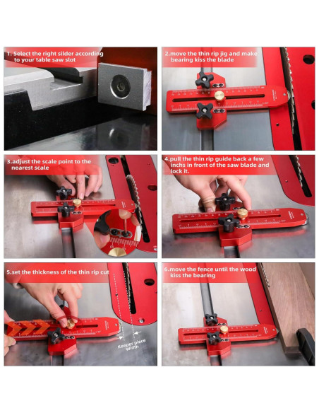 Jig de Corte Delgado GOINGMAKE para Sierra de Mesa 20.32 cm
