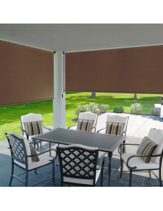 Cortina Enrollable Coolaroo 121,9x182,9cm Mocha UV 90% 2