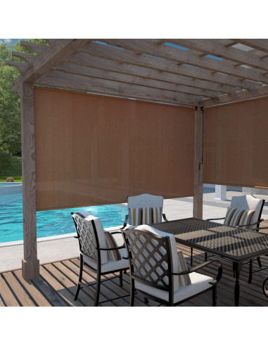 Cortina Enrollable Coolaroo 121,9x182,9cm Mocha UV 90%