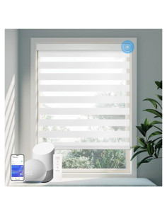 Persianas Zebra Motorizadas COOLWINDS 76,2x182,9 cm Blancas