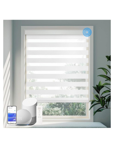 Persianas Zebra Motorizadas COOLWINDS 76,2x182,9 cm Blancas