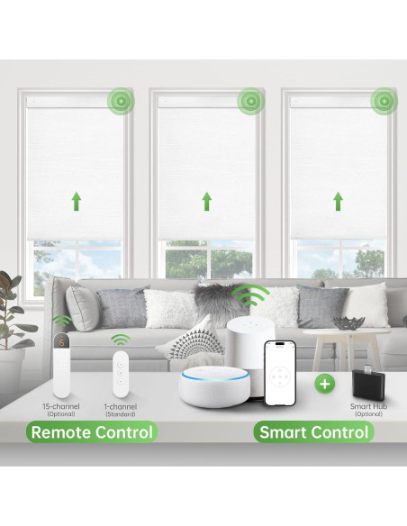 Persianas Motorizadas MUSCLEAREA 35x182,88cm Control Remoto Persianas Motorizadas MUSCLEAREA 35x182,88cm Control Remoto
