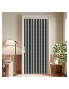 Puerta Acordeón AJAZZ Plegable Blackout 44x203 cm Gris