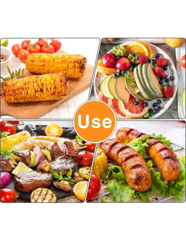 18 Soportes de Mazorcas de Maíz AUGSUN Acero Inoxidable