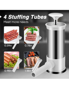 Máquina de Embutir Salchichas MEIZAIXINZHONG 1.0KG Vertical 2