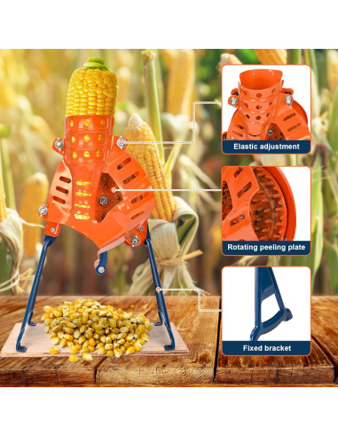 Desgranador de Maíz Manual Ikare con Soporte y Herramientas