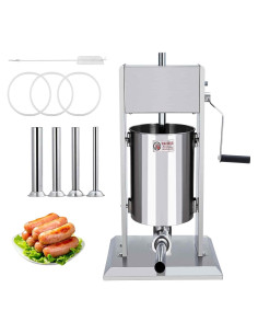 Rellenador de Salchichas Manual PioneerWorks 5L Acero Inoxidable