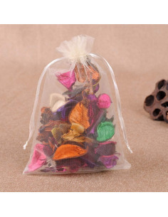 Bolsas de Organza Wudygirl 100pcs 13x18 cm Blancas 2