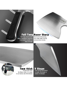 Cuchillo de Carnicería Kitory K5S 16cm Acero Inoxidable Pakkawood 2