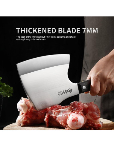 Cuchillo de Carnicería Kitory K5S 16cm Acero Inoxidable Pakkawood