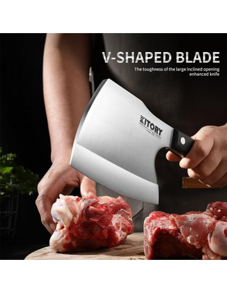 Cuchillo de Carnicería Kitory K5S 16cm Acero Inoxidable Pakkawood
