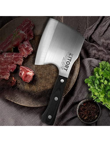 Cuchillo de Carnicería Kitory K5S 16cm Acero Inoxidable Pakkawood