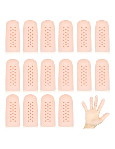 16 Fundas de Gel para Dedos HINGTAI Transpirables 4.3cm