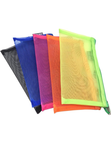 Paquete de 5 Bolsas Cosméticas de Nylon Outman 19x11 cm
