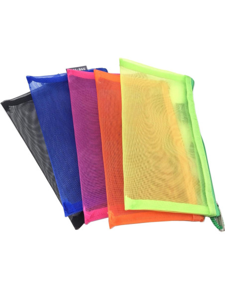 Paquete de 5 Bolsas Cosméticas de Nylon Outman 19x11 cm Paquete de 5 Bolsas Cosméticas de Nylon Outman 19x11 cm