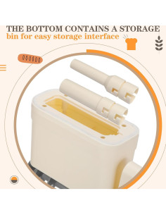 Máquina de embutir salchichas Maxdot manual 0,91 kg con 4 boquillas 2