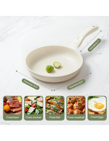 Sartén Cerámica Antiadherente Redchef 20 cm, Libre de PFOA